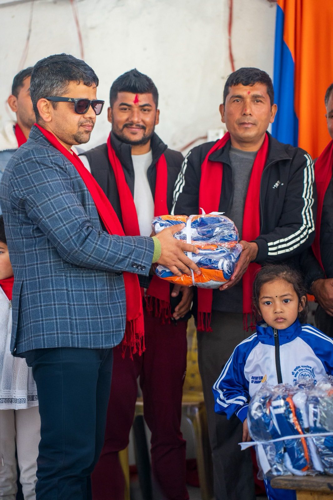 Warm clothes distribution  to 169 students