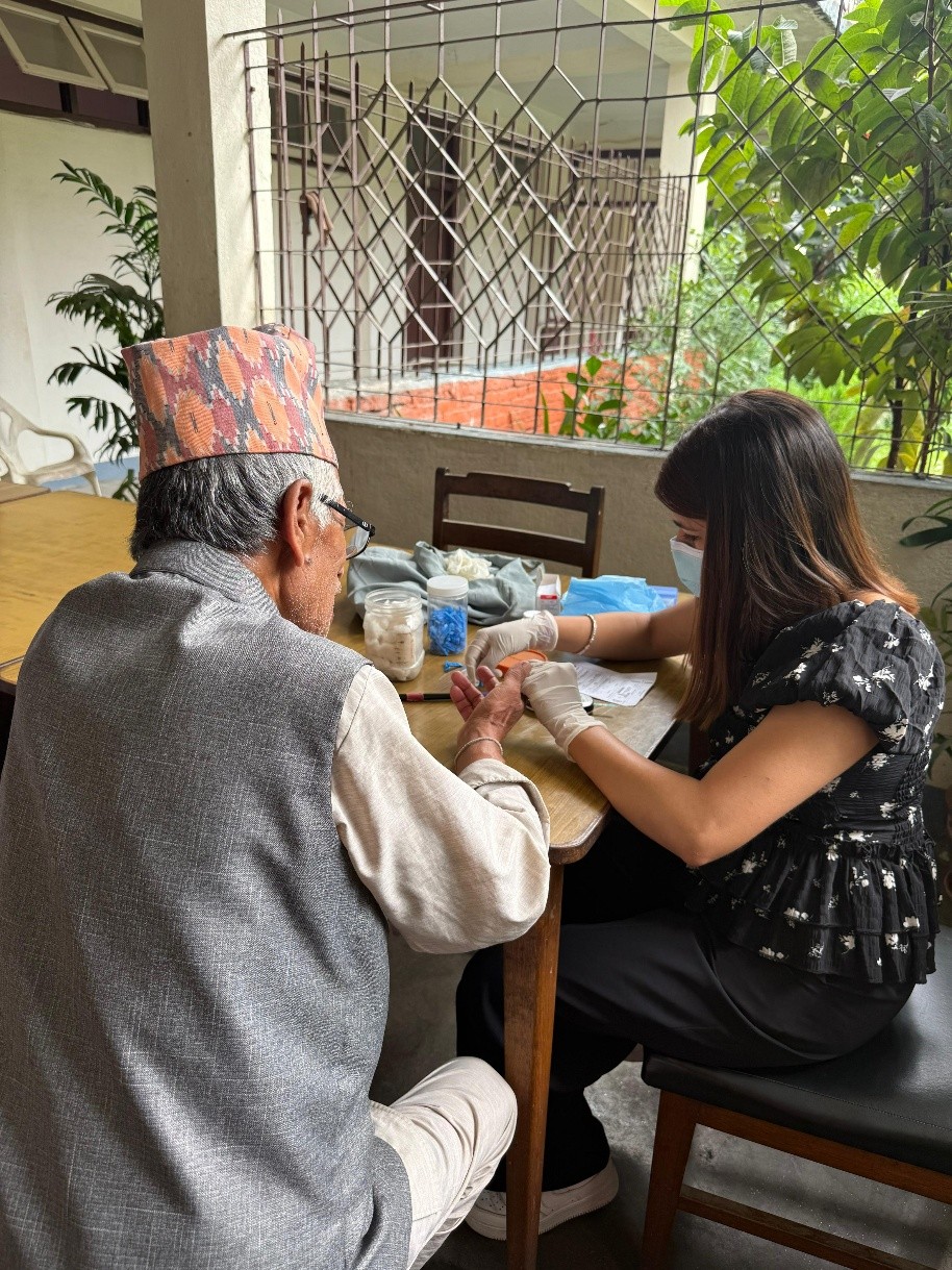 JOY OF CARE WITH AAMA BUWA AT BOUDHA BRIDHASHRAM, BANEPA”- 31st July, Rota Year 25/26